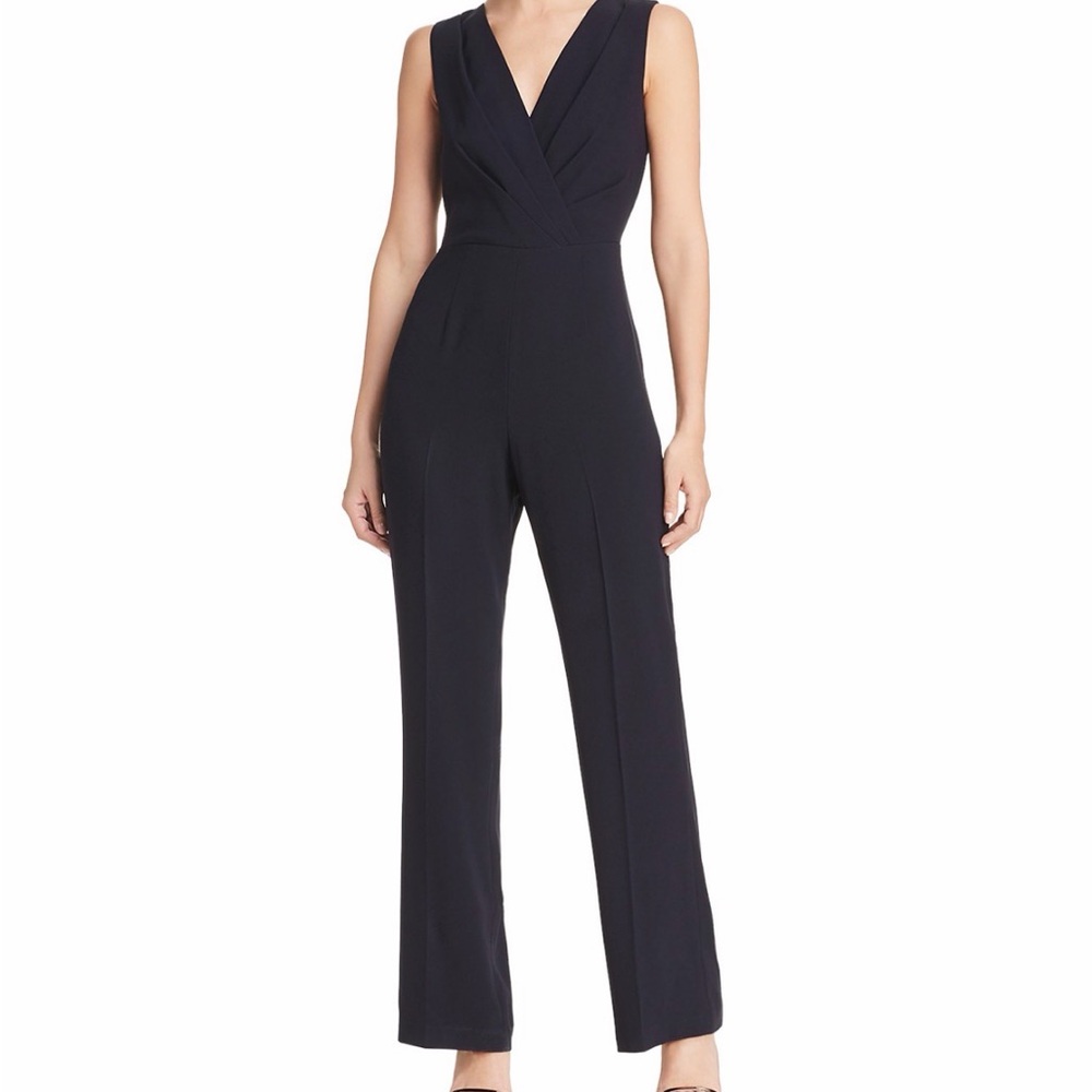 NWT - Elie Tahari -  Adaline Sleeveless V-Neck Jumpsuit